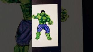 How To Draw Hulk💪| #painting#drawing#avengers #hulk#how#to#draw#hulk#creative#ytshort#easy#shorts