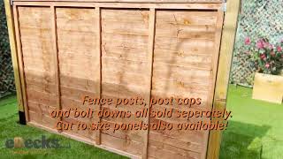 4ft Overlap Fence Panel | eDecks