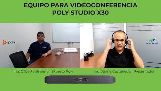 Polystudio x30 Equipo de videoconferencia para salas chicas y medianas.