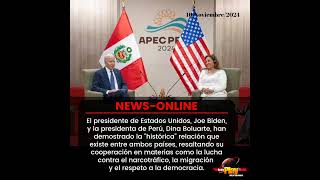 📢#NewsOnline📰 - #Internacional🌐 ▶️ Estados Unidos y Perú confirmaron su "histórica" relación.