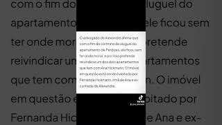 Alexandre deixa apartamento e quer se mudar para imóvel ocupado por irmã de Hickmann#noticias#fofoca