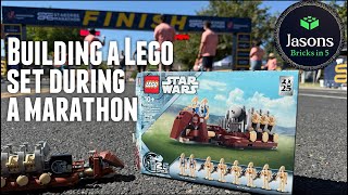 I built a Lego set while running a marathon | 2024 St George Marathon