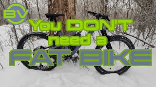 No fat bike needed!