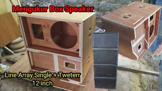 Pengukuran Box Speaker Line Array Single + Tweeter 12 inch