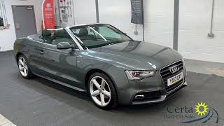 2013 Audi A5 Convertible S Line 1.8L TFSI Petrol Manual