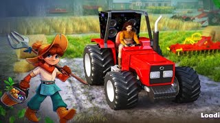 मैं खेती में अनाज उगाया || real tractor farming game || OmkarX Gaming