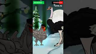 taguro vs ostrich level 92 , how many punches taguro need ?  || full videos on the channel