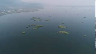 aerial footage of hutovo blato it is a nature reserve and bird reserve loca