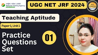 Teaching Aptitude Practice Question Set - 01 // UGC NET PAPER  2024 Paper 1 by Monisha Mishra