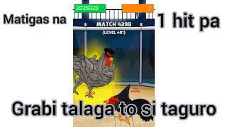 Grabi talaga ang manok na taguro | manok na pula