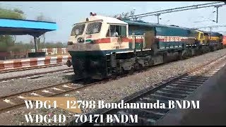 Indian Railways 2XTwin WDG4 Locomotives Haul Km long PYTHON  Freight Train