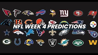 NFL WEEK 4 PREDICTIONS