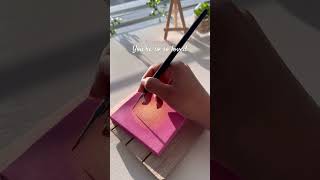 Easy painting therapy 💗🌸#art #diy #trending #youtubeshorts #viralvideo