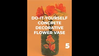 Do It Yourself Concrete Decorative Flower Vase | Hindustan