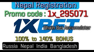 1xBET #Chain Bet Acmulator 1xbt Nepal.Promo code: 1x_295071