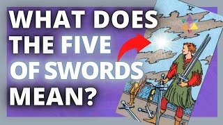 What Does The Five Of Swords Mean? #SHORTS