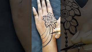 Beautiful 🥰 Jewellery 😍 Mehndi Design For Back Hand||Simple And Easy Mehndi Design