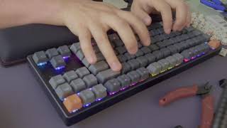 Cherry Ergo Clear typing test (Keychron K8)