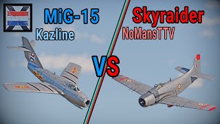 Vietnam DOGFIGHT MiG-15 vs A-1H Skyraider | WarThunder Sim