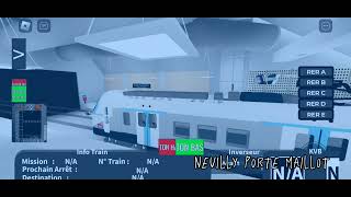 Project RER - RER E Roblox - Time lapse- Nanterre La Folie - Magenta - MONY -Z58000 RER NG