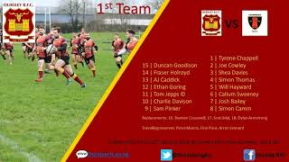 Dursley RFC 1XV [29] -v- Thornbury RFC [0] 22-1-22