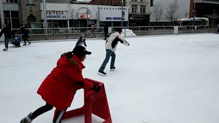 Skating at Kitchener City Hall, 2019