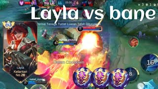 LAYLA VS BANE❗BUILD ONE SHOT ENEMY DELETE! BEST GAMEPLAY |  build top 1 global Layla