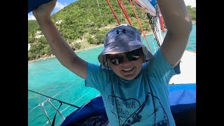 Our first bareboat charter day in the British Virgin Islands