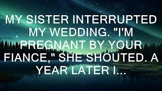 My Sister Interrupted My Wedding. "I'm Pregnant By Your Fiance," She Shouted. A Year Later I...