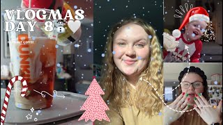 VLOGMAS DAY 8 ☃️🤍 Random Vlog, Done my nails + doing flash cards with James