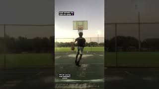 Cross over between the legs mid range on a double rim is crazy..😭 #shorts #basketball