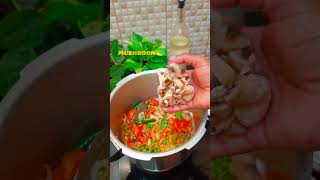 Mushroom veg Rice ll Quick & easy Mushroom ricellHome cooking recipes llMinivlog💥#shorts