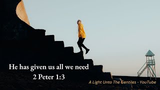 "Help!" "I Have Given You Everything You Need" 2 Peter 1