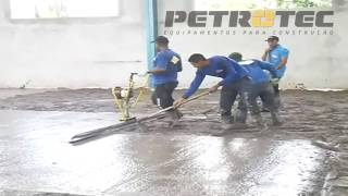 Régua Vibratória Petrotec -  Sarrafeamento do Concreto - JS Pisis e Impermeabilizações