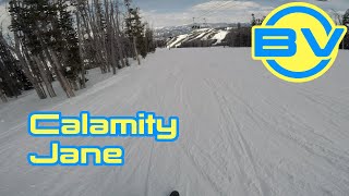 Last run on Calamity Jane - Big Sky, MT