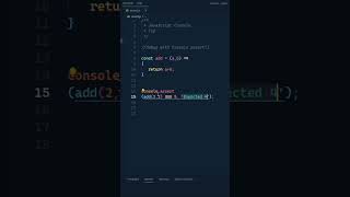 Wow 😳 Debug JavaScript Codes with assertion... #shorts