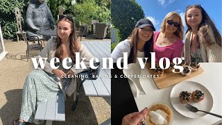 Weekend vlog | clean with me, baking & coffee dates