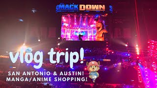 vlog trip! 🍂 wwe smack down & manga/anime