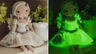 amigurumi que brilha no escuro fio glow