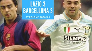 5 agosto 2000: Lazio Barcellona 3 3