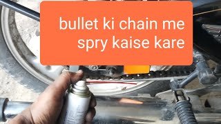 royal enfield chain spray use