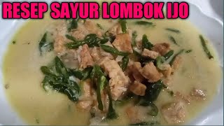 Cara membuat sayur lombok ijo khas gunung kidul