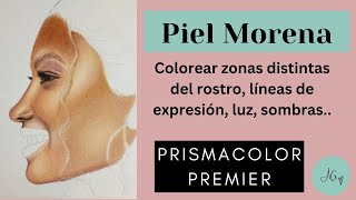 Cómo pintar rostro con Lápices de colores-Piel Morena