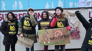 Manif contre les placements abusifs devant ASE des Hts-de-Seine le 22/11/2024.