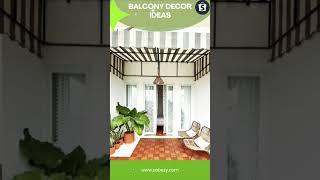 Balcony Décor Ideas🏤  #2023 #balconygarden #homedecor #vastu #sabezy #shorts #trending