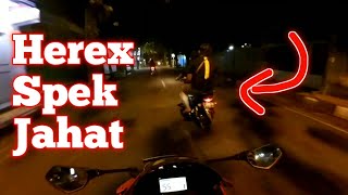 Night Ride Ketemu Tiger Mesin Jahat Auto Ngejar ? | Suzuki GSX-R