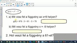 Másodfokú függvények - matematika, 8.osztály