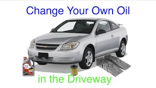 Chevy Cobalt Oil Change in the Driveway - Why its Cheaper and Better