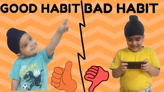 Good Habits vs Bad Habits | Moral video | Ekam Fateh Vlog