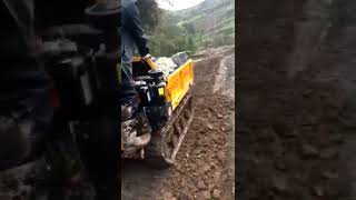 1000 kg crawler dumper climbing hill area for mountain transportation